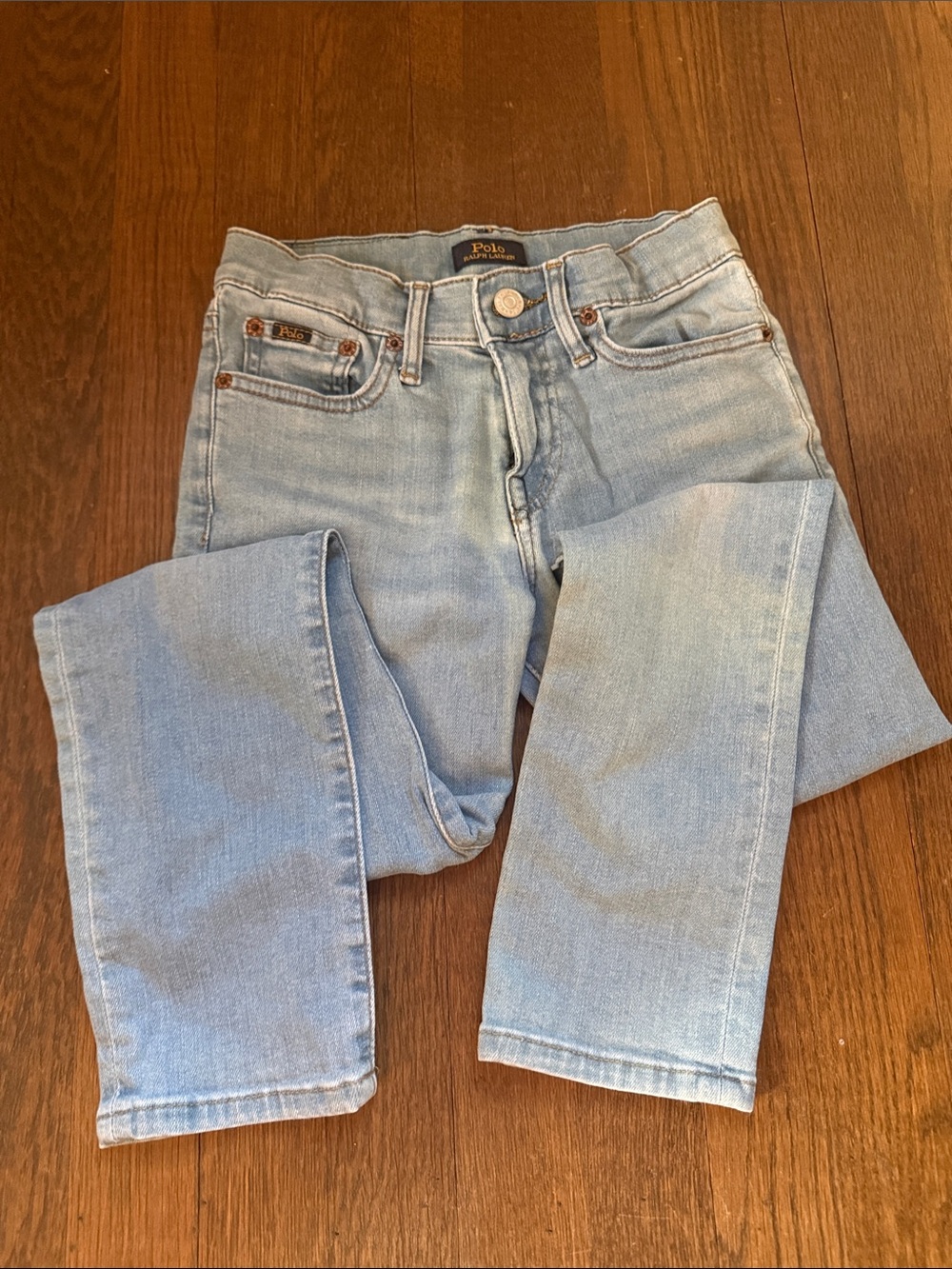 Polo by Ralph Lauren Light Blue Kids Straight-Leg Jeans